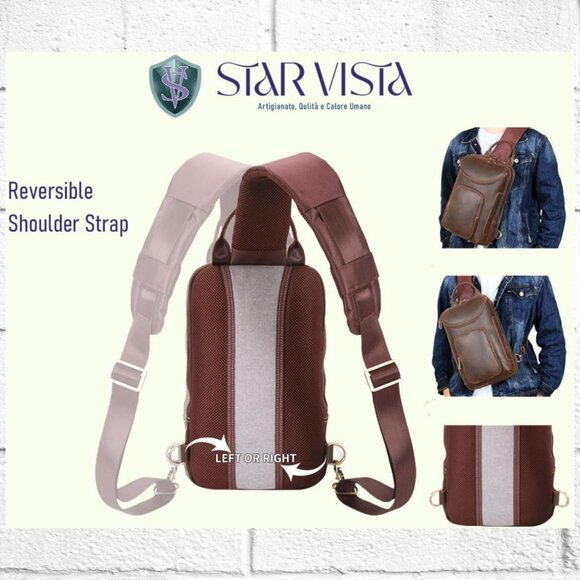 NEW! Star Vista Cowhide Leather Shoulder/Crossbody Bag with Metal Zippers/Hdwr - Picture 6 of 15